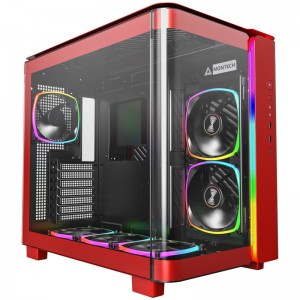 Montech KING 95 PRO Midi-Tower, Tempered Glass, ARGB - Red (KING95PROR)