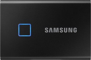 Samsung T7 Touch Portable SSD 2TB USB 3.2 Gen.2 External SSD Metallic Black (MU-PC2T0K/WW)