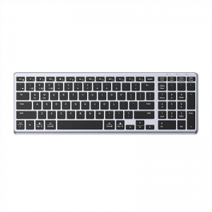 Ugreen KU005 Bluetooth / 2.4 GHz wireless membrane keyboard - black