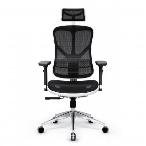 Diablo V-Basic White - Black Ergonomic Chair