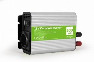 Gembird EG-PWC500-01 500W Strāvas Pārveidotājs/Inverteris Automašīnai