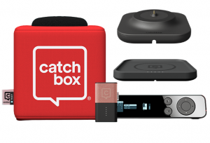 Catchbox Plus System with 1 Cube and 1 Clip + 1 Wireless Charger + 1 Dock Custom (PLU-1CB-1WC-1CL-1DC-C)