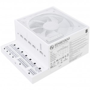 Lian Li EDGE EG1300 80 PLUS Platinum Power Supply, PCIe 5.1, ATX 3.1 - 1300 Watts, White (EG1300 WHITE)
