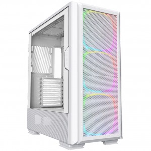 Montech SKY TWO GX Mid Tower, Tempered Glass - White (SKY TWO GX (W))
