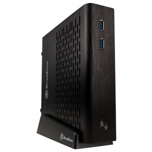 SilverStone SST-PT13B-USB3.0 Petit Thin-Mini-ITX Case - black (SST-PT13B-USB3.0)
