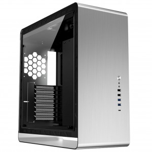 Jonsbo UMX6S E-ATX Mid Tower, Tempered Glass - Silver