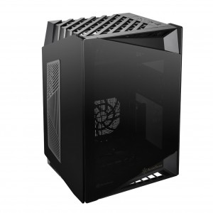 SilverStone SST-LD03B-AF Lucid Mini-ITX Case, Tempered Glass - black (SST-LD03B-AF)