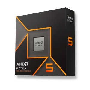 AMD Ryzen 5 9600X CPU, 6 Cores, 5.4 GHz, AM5 (Zen 5) - Boxed, Without Cooler (100-100001405WOF)