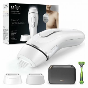 Braun Silk-expert Pro 5 PL5145 IPL with 3 extras: wide head, Gillette razor, soft pouch