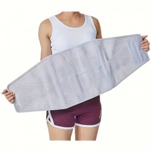 Ibright regulējama muguras atbalsta josta, ortoze unisex ar 5 tēraudu plākšņu stiprinājumiem (RR130464) XL-izmērs