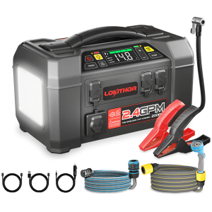 Lokithor AW401 Jump Starter with Pressure Washer Air Compressor 2500Amp