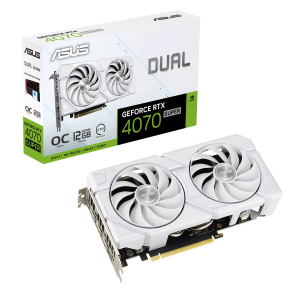 ASUS Dual GeForce RTX 4070 SUPER EVO White OC Edition 12GB GDDR6X (DUAL-RTX4070S-O12G-EVO-WHITE)