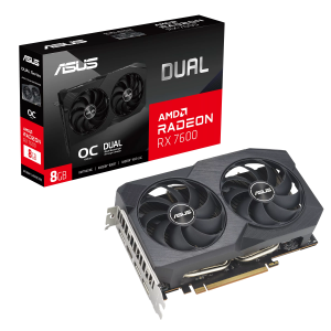 ASUS Dual Radeon RX 7600 V2 OC Edition 8GB GDDR6 (DUAL-RX7600-O8G-V2)