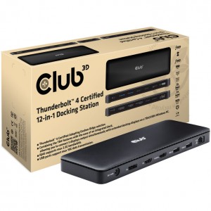 Club 3D Thunderbolt 4 certified 12-in-1 docking station (CSV-1582)