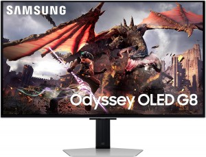 Samsung Odyssey OLED G8 G80SD, 32 inch Gaming Monitor, 240Hz, QD-OLED, FreeSync Premium Pro (LS32DG800SUXEN)