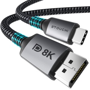 Stouchi USB C DisplayPort 1.4 Cable 8K@60Hz 4K@144Hz/120Hz 1.8m (STOUCHI-CTDP-1.8M)