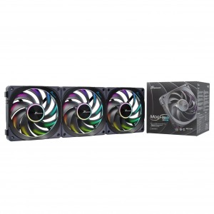 Seasonic MagFlow 1225 ARGB PWM Fan - 120mm, 3 Pack (MAGFLOW-ARGB-3)