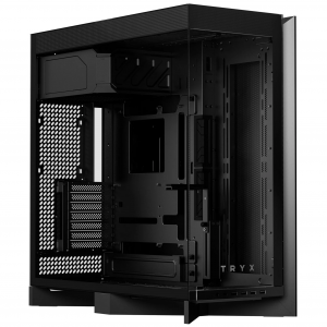 TRYX LUCA L70 PC Case, Midi-Tower, E-ATX, Tempered Glass - Black (C-L700N-NN0H-G0K)