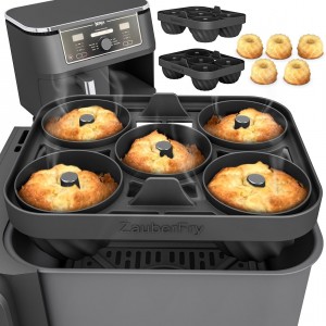 ZauberFry Mini Bundt Cake Mould Compatible with Ninja AF400EU, AF451EU, AF500DE and SL400EU