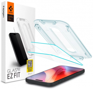 Spigen Glass tR EZ Fit 2 Pack, transparency - iPhone 15 (AGL06903)