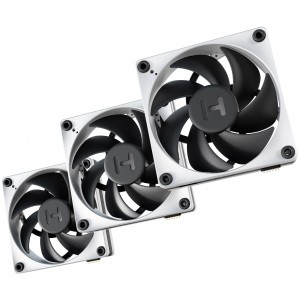 Hyte FP12 THICC Fan - 120mm, Triple Pack, Black / Silver (FAN-HYTE-FP12-BW-3)