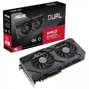 ASUS Dual Radeon RX 7800 XT OC Edition 16GB GDDR6 (DUAL-RX7800XT-O16G)