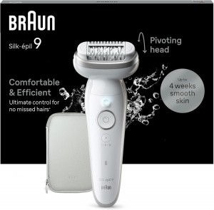 Braun Silk-épil 9 Epilator, 9-011, White or Silver