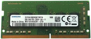 Samsung Memory M471A1K43CB1-CTD, 8GB, DDR4, 2666MHz (8GB, 1x 8GB, DDR4, 2666MHz, 260 Pin, SO-DIMM, Black, Green)