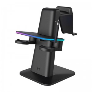 Kiwi Design RGB Vertical Stand Meta Officially Co-Branded Kiwi Design QC03 for Meta Quest 3/Quest 2/Quest PRO Black