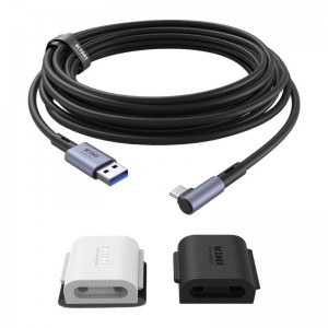 Kiwi Design 5M Link Cable with Cable Clip QL105 for Meta Quest 2 Black