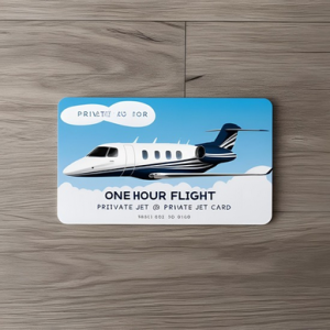 One flight hour on a private jet