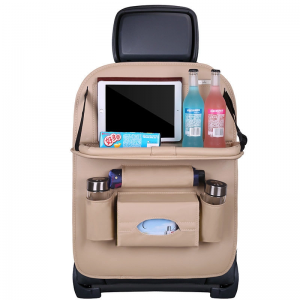 China Car Organizer for The Seat Foldable Shelf Mini Car Table Beige (9145576223888)