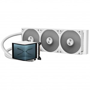 TRYX PANORAMA 360 AiO Water Cooling, 3D-AMOLED Display - 360mm, white (L-P360N-DS3M-G1W)