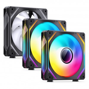 Jonsbo ZL-120B Fan, PWM, ARGB - 120mm, black, 3-pack (ZL-120B)