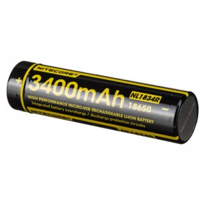 Nitecore NL1834R Li-ion 3400mAh 3.6V + Micro USB 18650