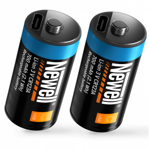 Newell USB-C CR123A Recheargable Battery 700 mAh 2 pcs