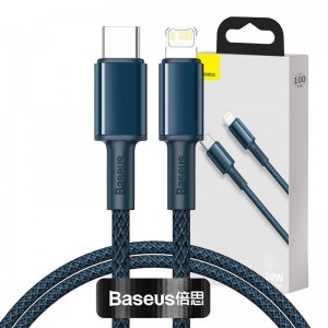 Baseus High Density Braided Cable Type-C to Lightning PD 20W 1m Blue (CATLGD-03)