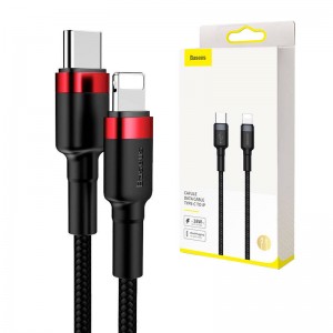 Baseus Cafule Cable Type-C to Lightning PD 18W 1m Red+Black (CATLKLF-91)