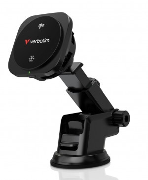 Verbatim Charge n Drive Qi2 Magnetic Wireless Car Charger black