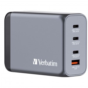 Verbatim GaN Charger 240 W with 4 Ports