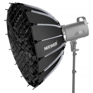 Neewer SF65Q 65cm Wide Parabolic Quick Release Softbox with Honeycomb Grid