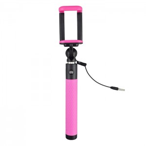 Caruba Selfie Stick Plug & Play - Pink
