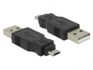 Delock Adapter USB 2.0 Type Micro-B Plug to USB 2.0 Type-A Plug (65036)