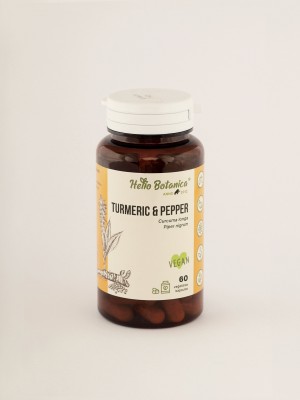 Turmeric&Pepper (Curcuma longa/Piper nigrum) Kurkumas un Melno Piparu Auga Pulveris 60 tabletes
