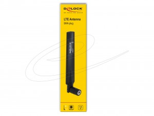 Delock Antenna LTE SMA Plug 1 - 4 dBi omnidirectional with tilt joint black (88451)