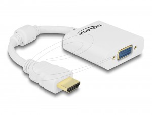 Delock Adapter HDMI-A Plug to VGA Socket white (65346)