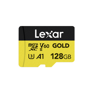 Lexar microSDXC GOLD UHS-II/C10/A1/U3 R280/W100 (V60) 128GB (LMSGOLD128G-BNNNG)