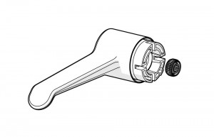 Oras Plūsmas Kontroles Rokturis, L=150 mm (1004311V)