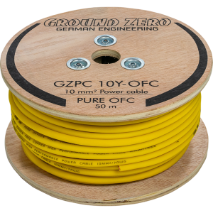 Ground Zero 10 mm² yellow OFC 50m (X-GZPC 10Y-OFC)