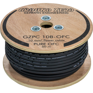 Ground Zero 10 mm² black OFC 50m (X-GZPC 10B-OFC)